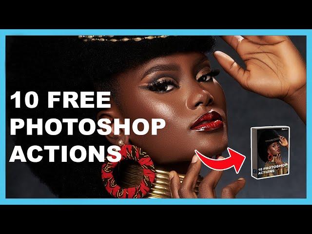 10 Photoshop Actions for FREE! Improve Your Retouching Today