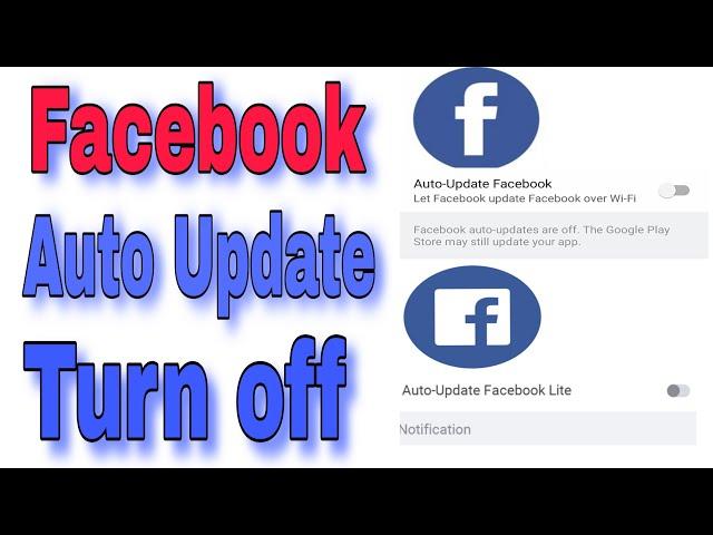 how to turn off Facebook auto update | Facebook auto update | 2020