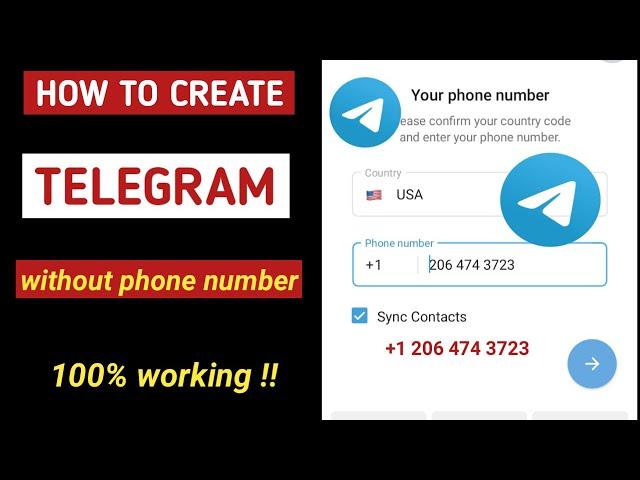 How to create unlimited telegram account without phone number /telegram account 2024