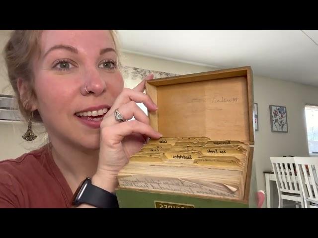 ASMR Vintage Recipe Box {Soft Spoken, Chatting, Tapping}