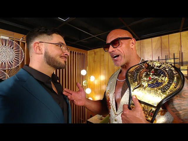 The Rock confronts Ethan Page backstage: New Year’s Evil 2025 highlights