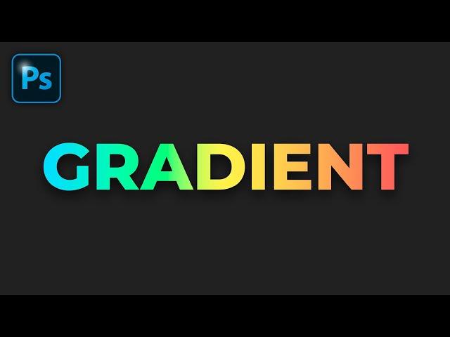 How To Create a Gradient Text Effect in Photoshop 2022 #2MinuteTutorial