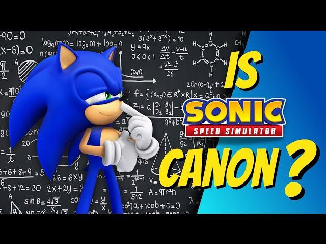 Finally Proven: Sonic Speed Simulator is NOT Canon