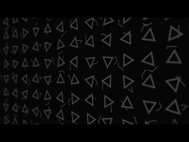 Rotating Triangle Geometric Shapes on a Black Background - Pattern Loop Animation