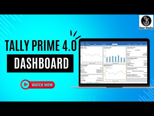 Tally Prime 4.0 Dashboard function Detail Explanation || How to Access Dashboard in TallyPrime