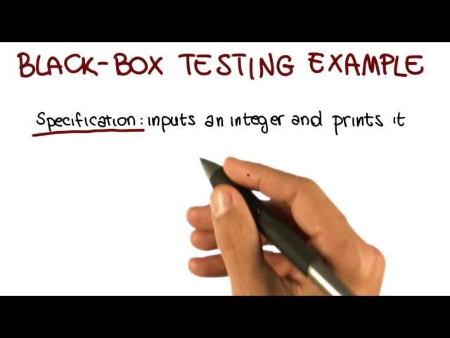 Black Box Testing Example - Georgia Tech - Software Development Process