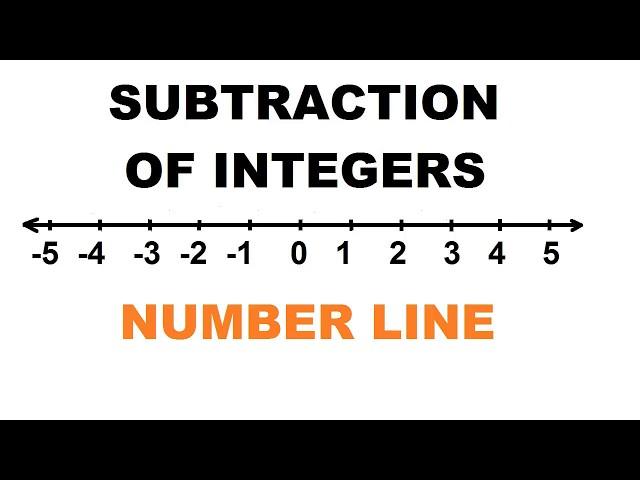 Subtraction of Integers Using Number Line