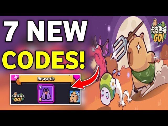 NEW CODES  CAPYBARA GO REDEEM CODES JANUARY 2025 - CAPYBARA GO PROMO CODES 2025