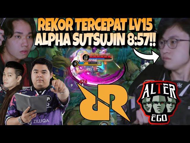 REKOR DIPECAHKAN SUTSUJIN !! ALPHA LEVEL 15 MENIT 8:57 UDAH GILAA !! RRQ VS AE MATCH 1 - MPL S14