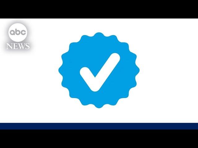 Twitter reverses course on verified blue checkmarks l ABC News