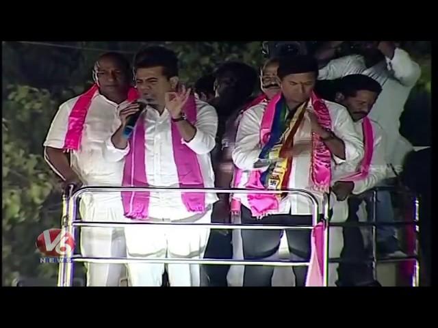 TRS Working President KTR Speech At Secunderabad Cantonment | Election Campaign | V6 News