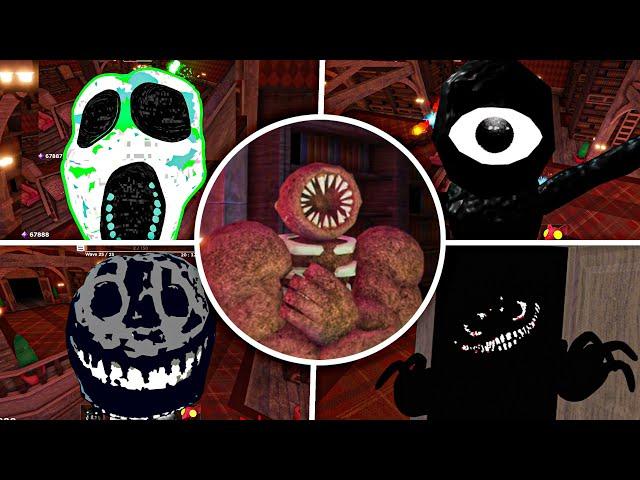 ALL JUMPSCARES in DOORS The Library Update - Doors Tower Heroes