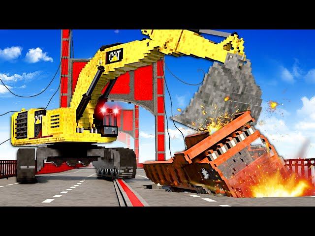 HAUNTED CONSTRUCTION EQUIPMENT DESTROY BRIDGE (Teardown)