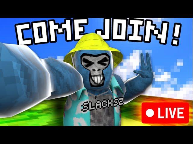 Playing Gorilla Tag!|LIVE!(Ft.@SlimGTAG)