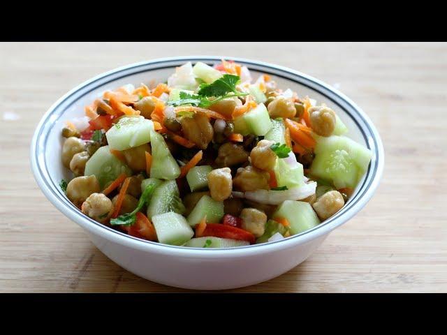 High Protein Oil Free Salad For Weight Loss | Nisa Homey