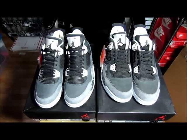 Jordan 4 Fear Authentic Vs. Fake