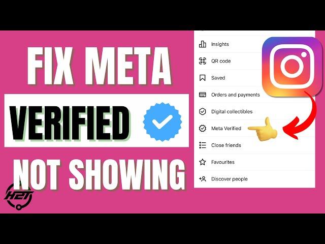 How To Fix META Verified Option NOT Showing on Instagram 2024