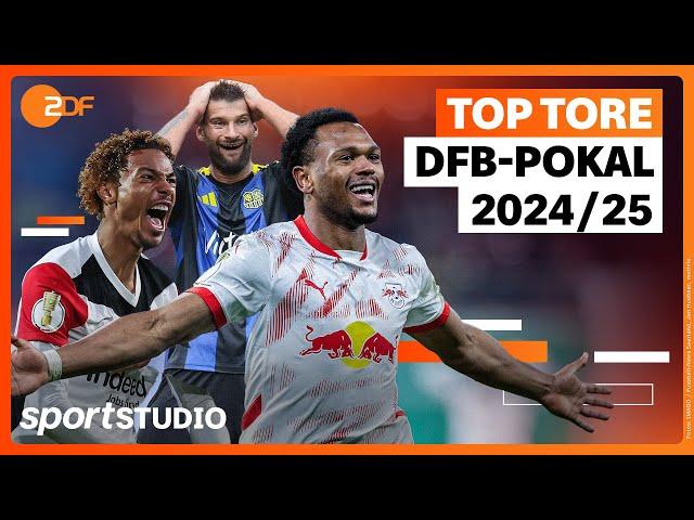 Top Tore im DFB-Pokal der bisherigen Saison 2024/25 | sportstudio