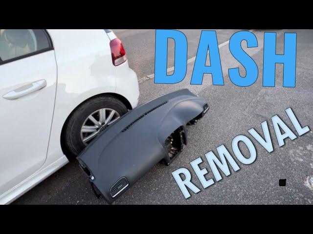 VOLKSWAGEN GOLF MK6 - DETAILED DASH REMOVAL ( dashboard removal ) - HOW TO - STEP BY STEP GUIDE