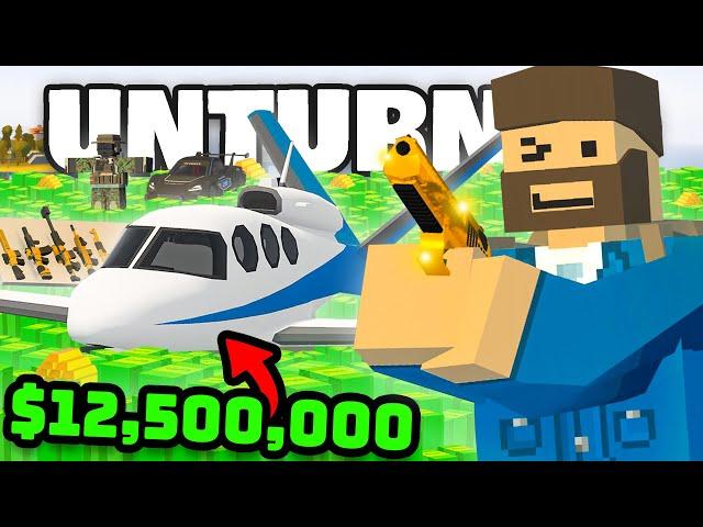 I SPENT $25,000,000 IN 1 DAY ON LIFE RP! (Unturned Life RP #89)