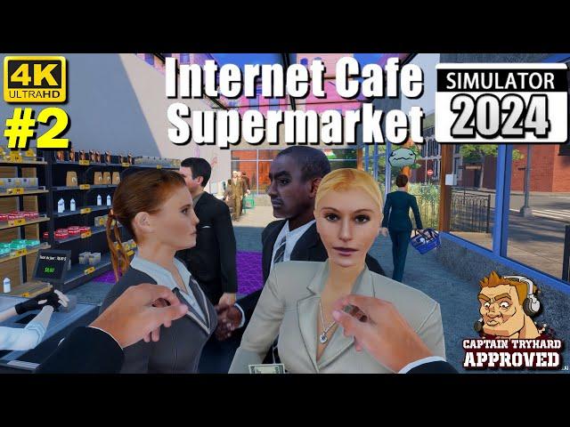 Internet Cafe & Supermarket Simulator 2024 #2 MON ROYAUME POUR UNE CAISSIÈRE !