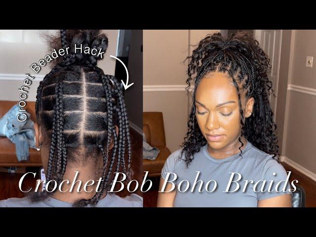 FAST Crochet Beader Hack | Boho Bob Crochet with Human Hair Ywigs