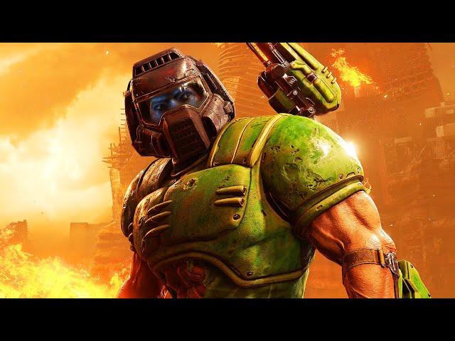 ALL DLC CUTSCENES with Classic Doom Slayer Skin (The Ancient Gods Part 1 & Part 2) - DOOM Eternal