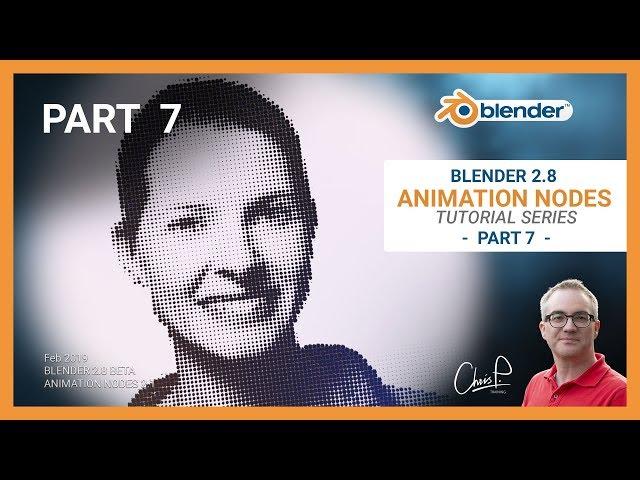 #7 - 3D Animated Halftone Photo - Animation Nodes Blender 2.8 Tutorial Series