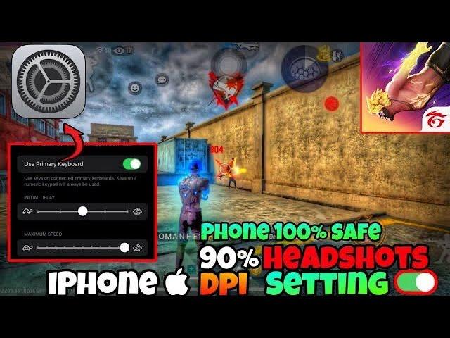 iPhone  dpi settings ️ | iPhone  best dpi setting ️ for free fire  | 90% headshots  | ff