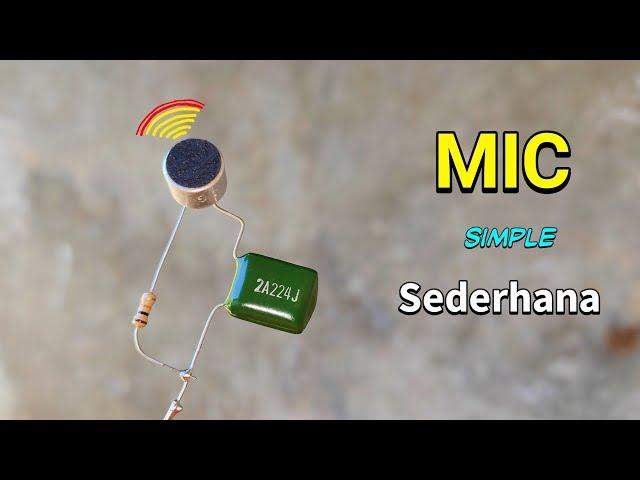 Membuat MICROPHONE Sederhana tanpa ribet Mudah ditiru