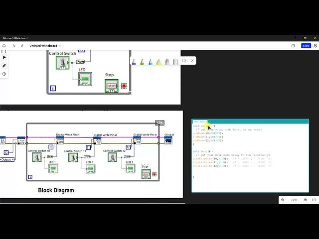 LabView | Arduino | DigitalWrite| Traffic Light