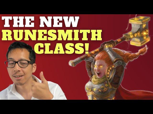 Pathfinder's new RUNESMITH class is D&D's Rune Knight but better. I talk PF's new design direction!