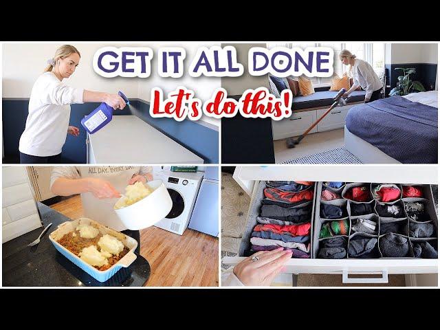 GET IT ALL DONE WITH ME  |  CLEANING, COOKING, FITNESS & DATE  | Emily Norris AD