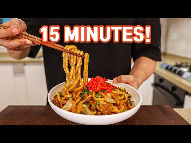 This 15 Minute Japanese Yaki Udon Will Change Your LIFE