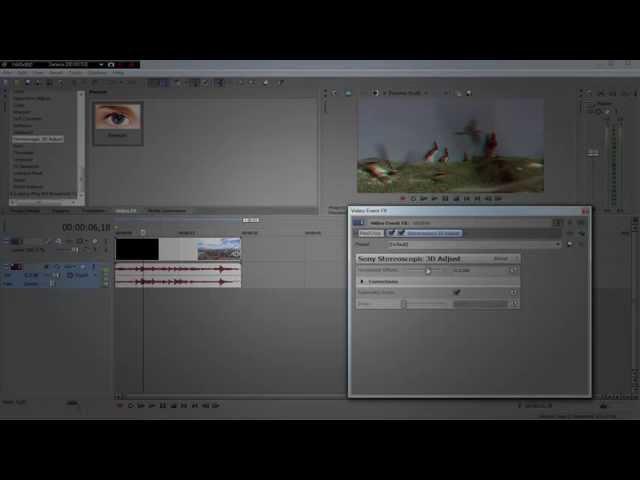 Как сделать 3D эффект в Sony Vegas 10