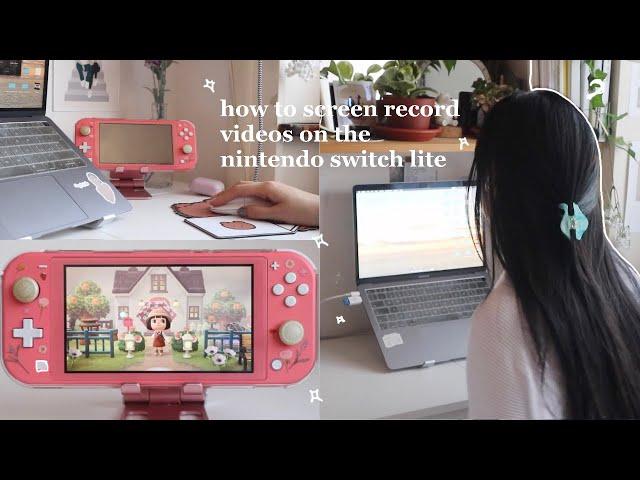 how to screen record video gameplays on the nintendo switch lite | animal crossing