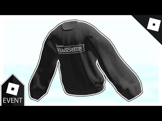 [EVENT] How to get the KLOSSETTE OVERSIZED SWEATER in FASHION KLOSSETTE DESIGNER SHOWCASE | Roblox