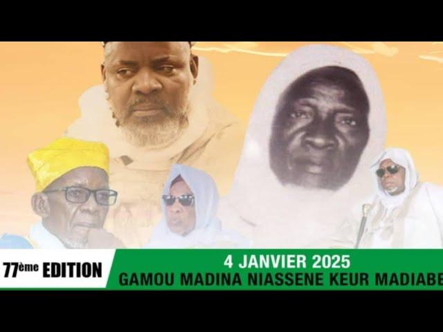 [DIRECT] 77eme EDITION GAMOU MEDINA NIASSENE | KEUR MADIABEL : SAMEDI 04 JANVIER 2025 #BUMTV