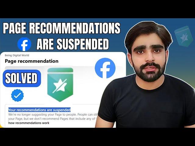 SOLVED ️ Facebook Page Recommendations Suspended Problem | Being Asim