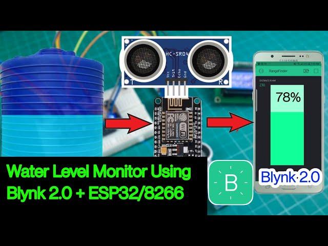 Water tank level monitoring system with Nodemcu and Blynk 2.0 application - [ESP32 Project]