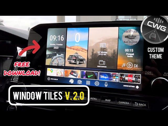 New Window Tiles Theme Version 2.0 for Carwebguru Launcher Pro