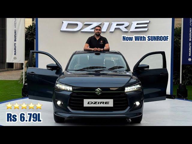 New Maruti Suzuki Dzire 2024  ZXi Plus AMT Top Model with SUNROOF | MiNi Audi ️ BEST car under 10L