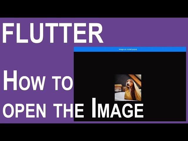 Flutter - Display image as modal popup 4K