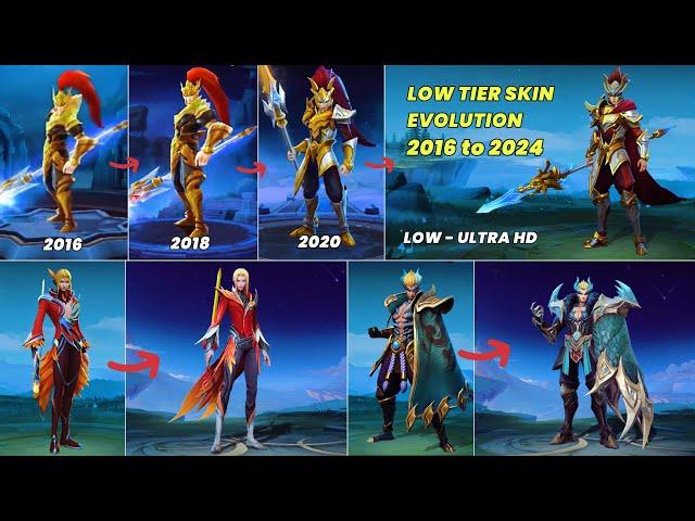 Mobile Legends Bang Bang Low Tier Skin Evolution from 2016 - 2024 Ultra HD