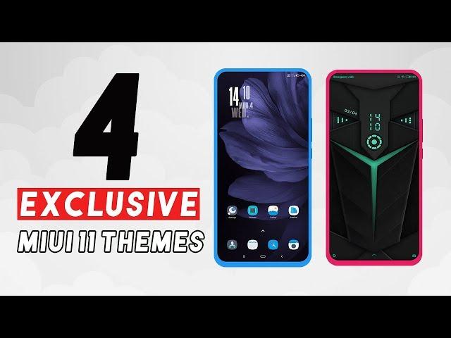 MIUI 11 Top 4 EXCLUSIVE Themes | (NO ROOT) Free Official MIUI 11 Themes