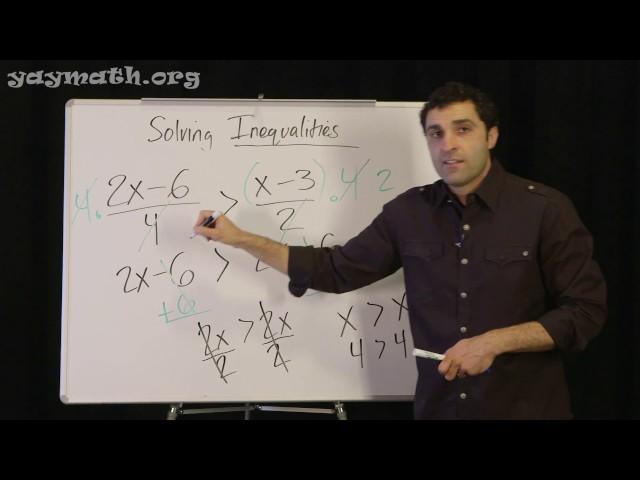 Algebra – Solving Inequalities