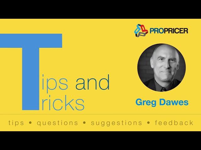 ProPricer Tips & Tricks: Proposal CERs