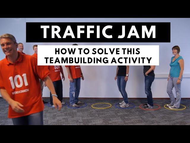 Teambuilding activity: Traffic Jam game and how to play and how to solve it