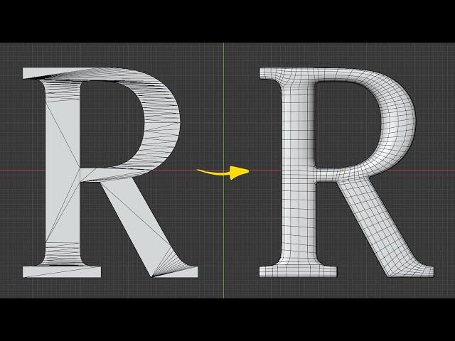 The Right Way to fix Text Topology in Blender