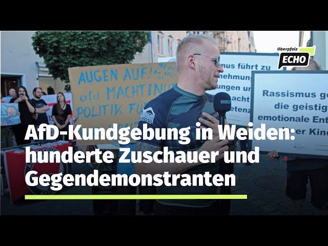 Kundgebung in Weiden: AfD schießt sich auf Söder und Aiwanger ein